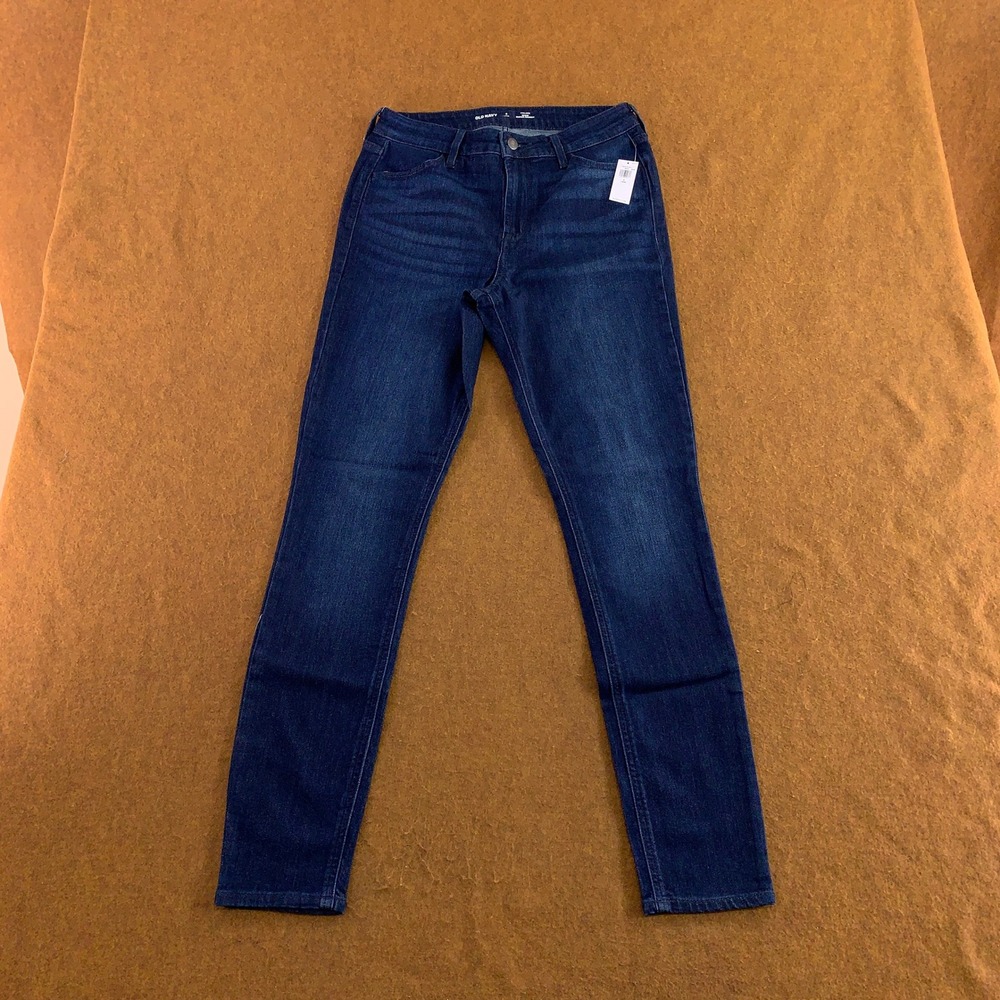Old Navy Womens 6 Long Dark Wash High-Rise Wow Super-Skinny Jeans NWT